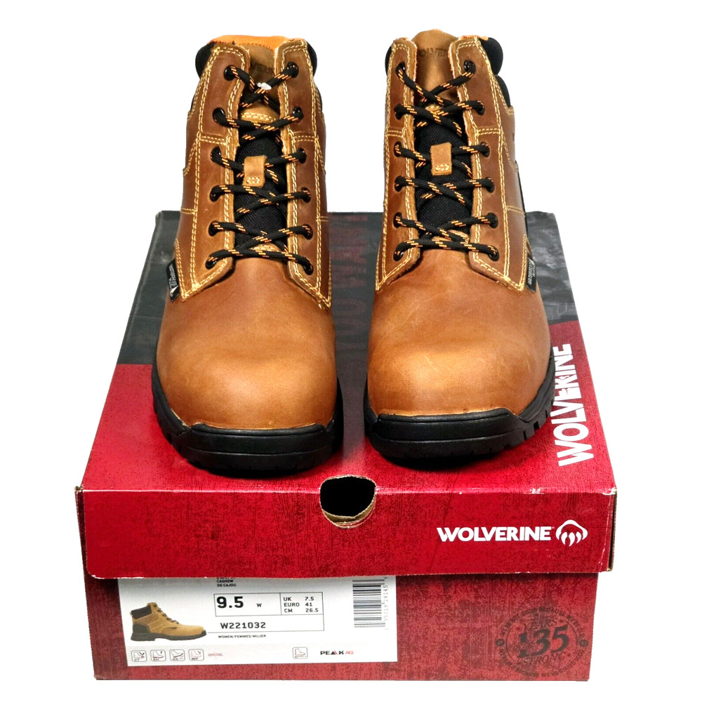 Wolverine PIPER Women's Size 9.5W Waterproof Composite Toe 6" Work Boots W221032